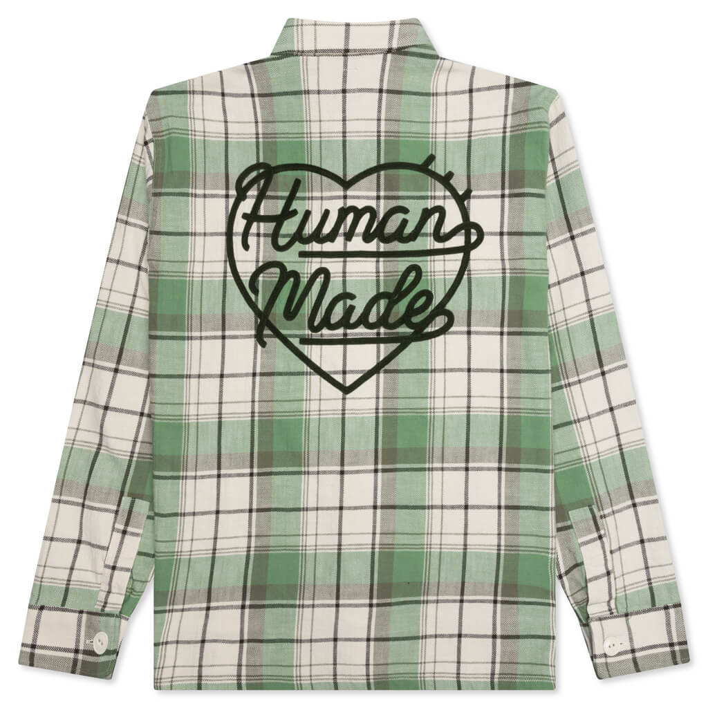 Checked Over Shirt - Green