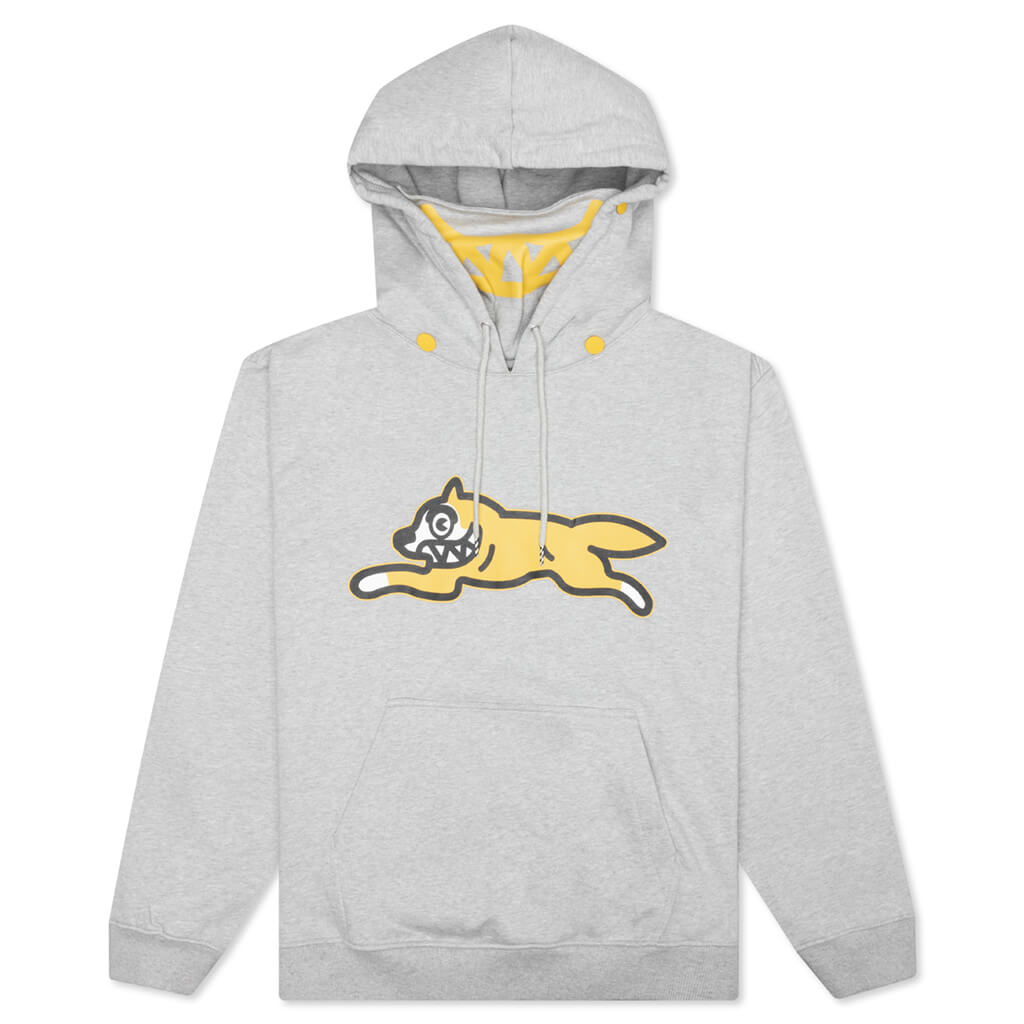 Overlap Hoodie Light Heather Grey Feature