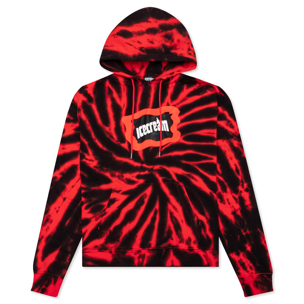 Neon red sales hoodie