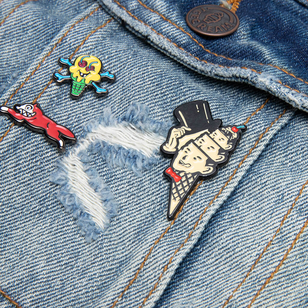 ICECREAM Mamba denim jacket デニムジャケット Mamba Denim Jacket - Medium Blue Wash – Feature