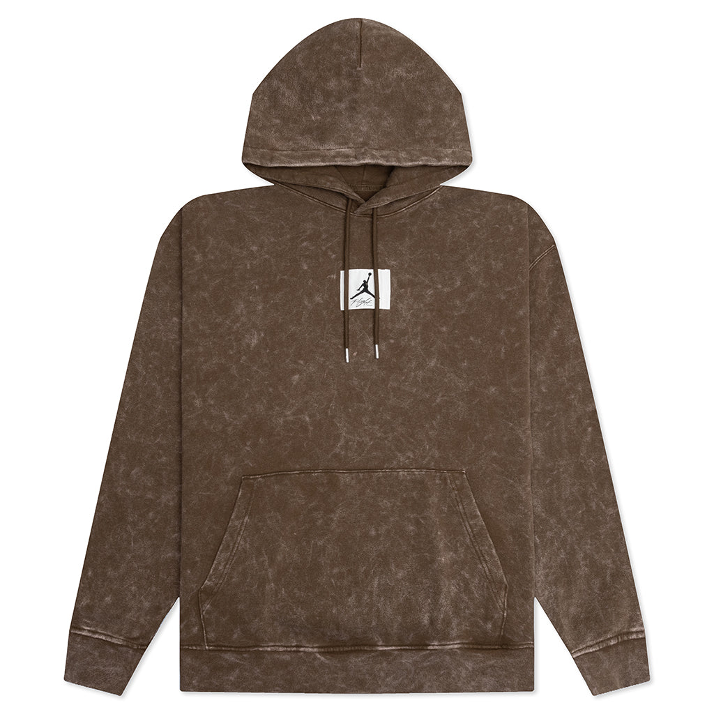 Essential Washed Fleece Hoodie Light Olive