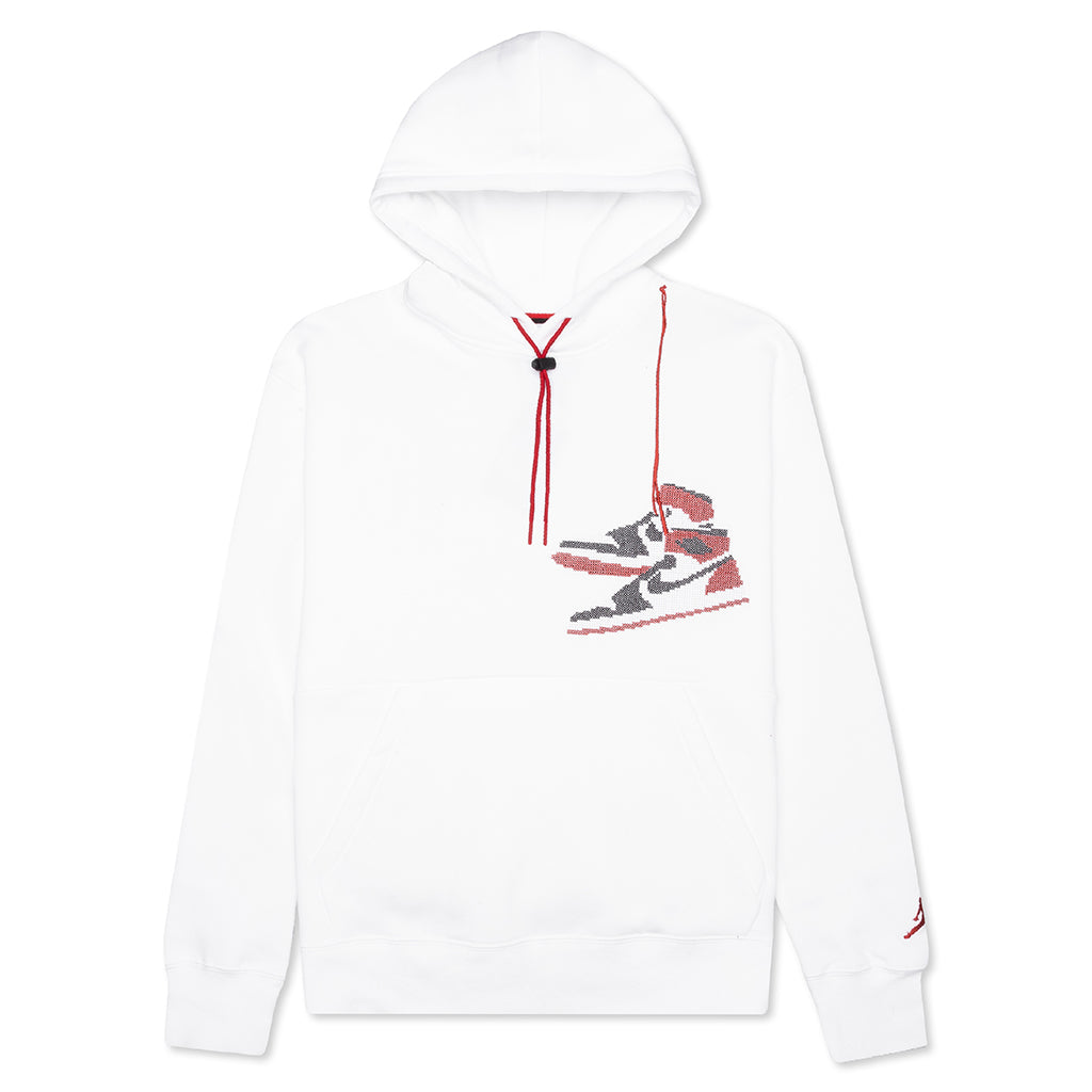 Jumpman Holiday Pullover Hoodie White – Feature