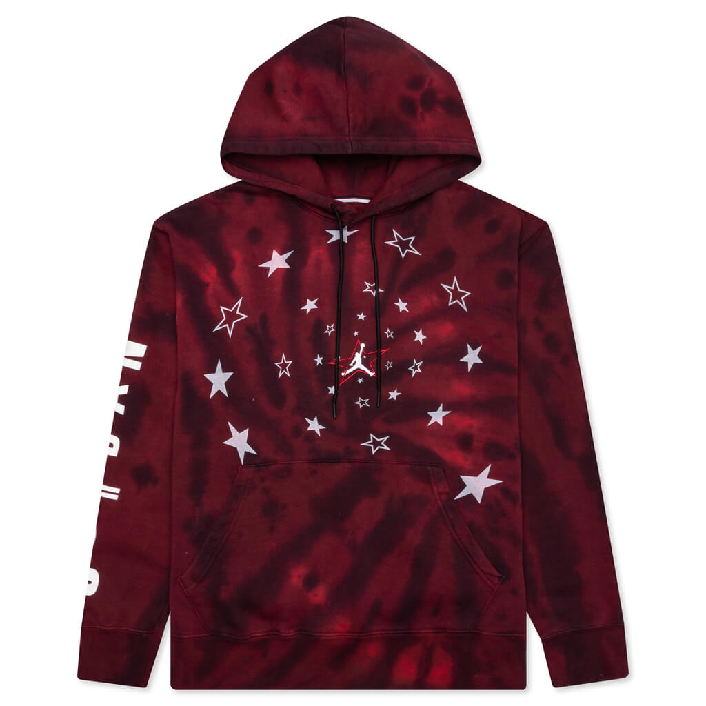 Legacy AJ6 Graphic Fleece Pullover Hoodie Black/Gym Red