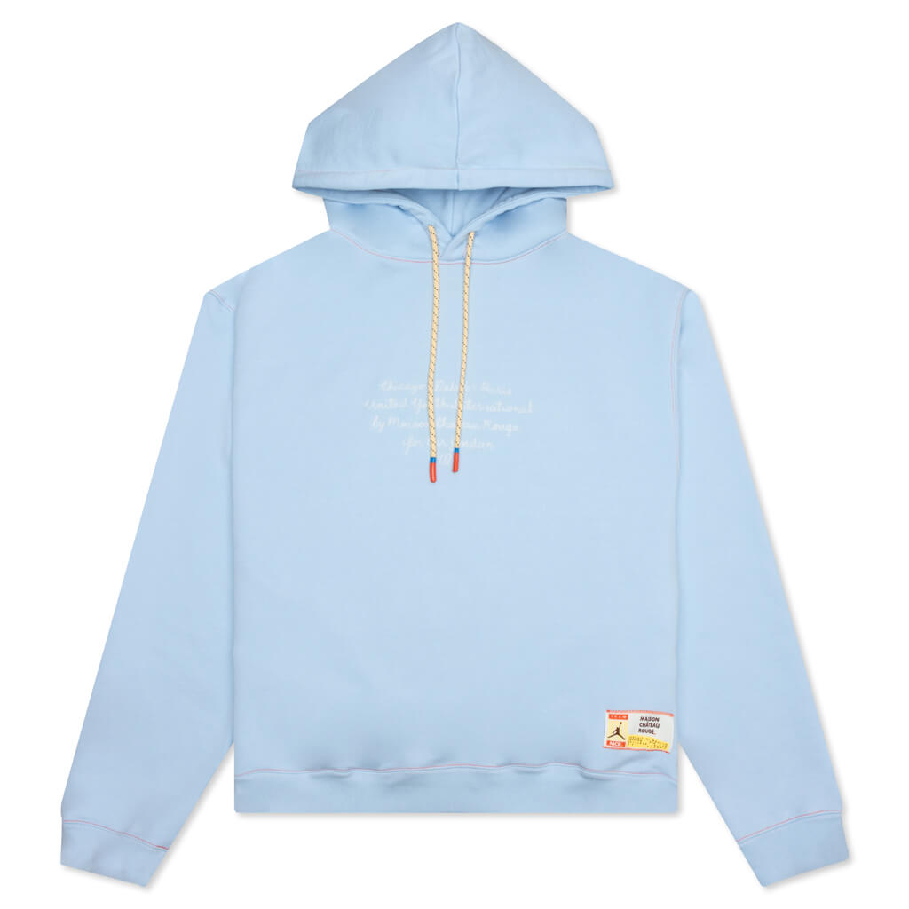 Jordan x Maison Chateau Rouge Fleece Hoodie Celestine Blue