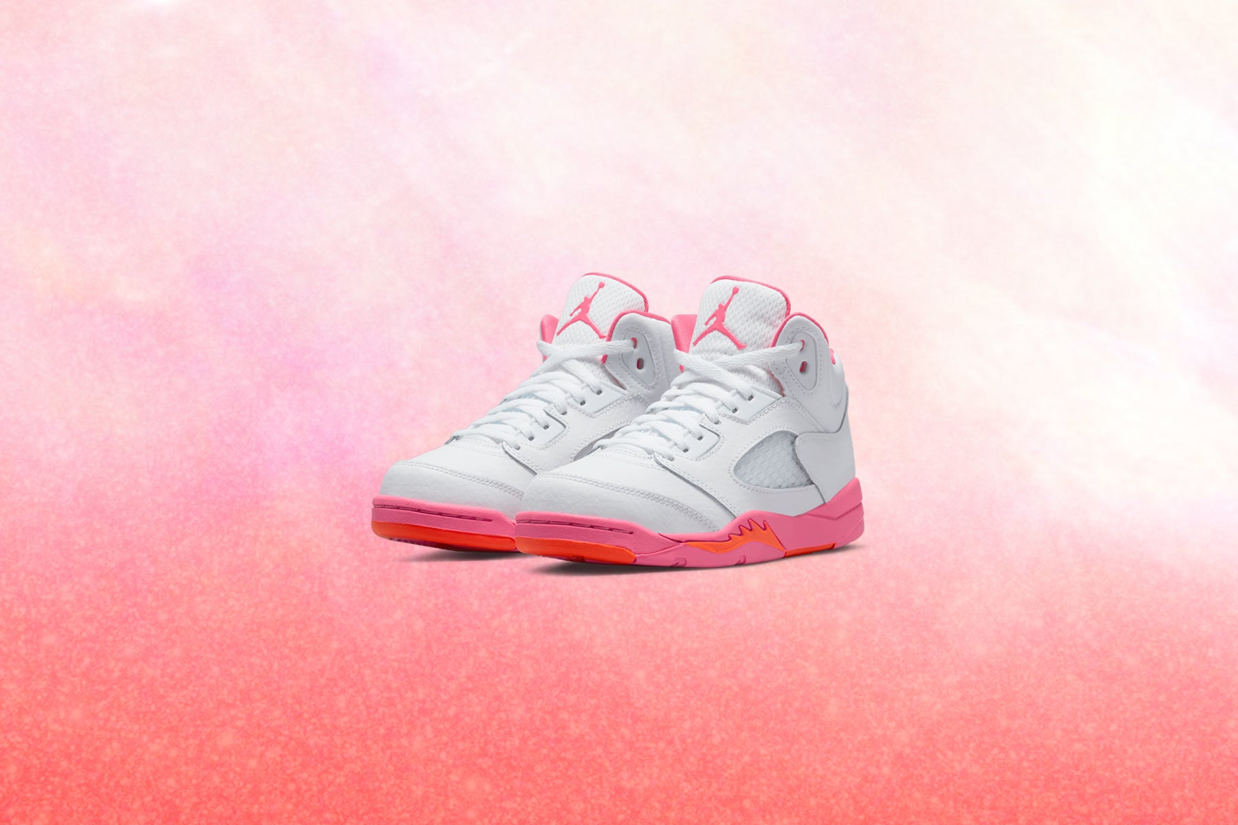 Air Jordan 5 Retro (PS) - White/Pinksicle/Safety Orange – Feature