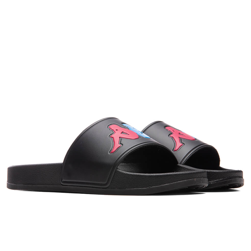 222 Banda Adam Slides Black/Fuchsia
