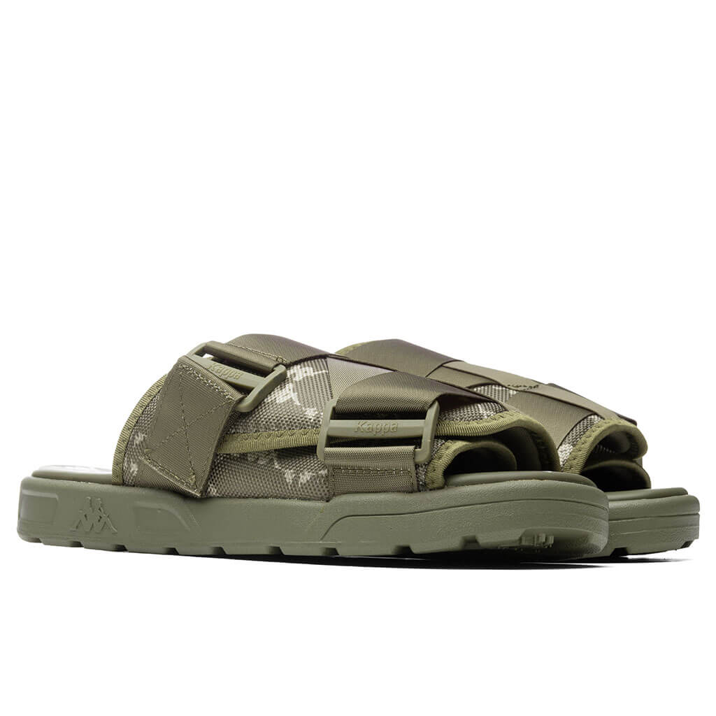 Green - 4 Olive/White – 222 Mitel Banda Sandals Feature