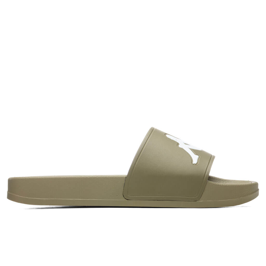 Authentic Adam 2 Slides - Green Olive/White – Feature