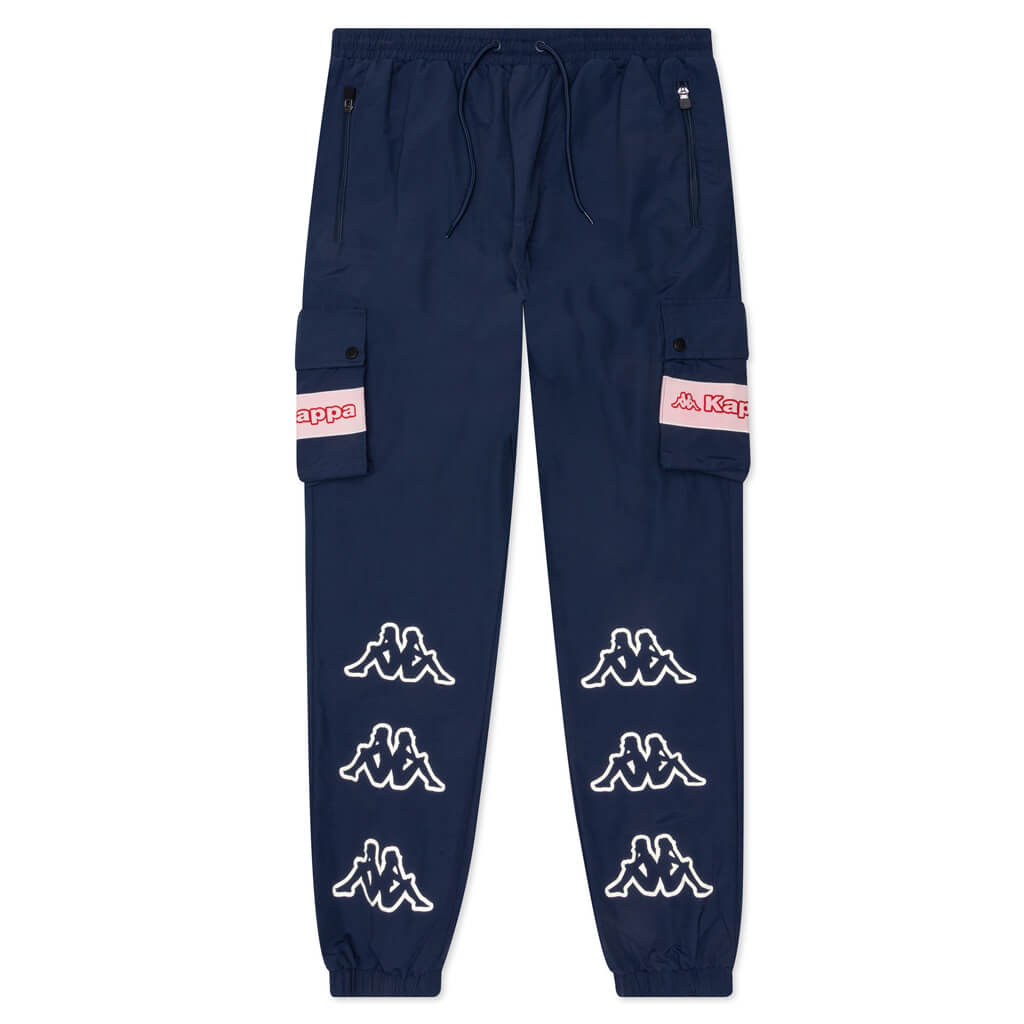 Logo Tape Dillow Pants - Blue Navy/Light Pink –