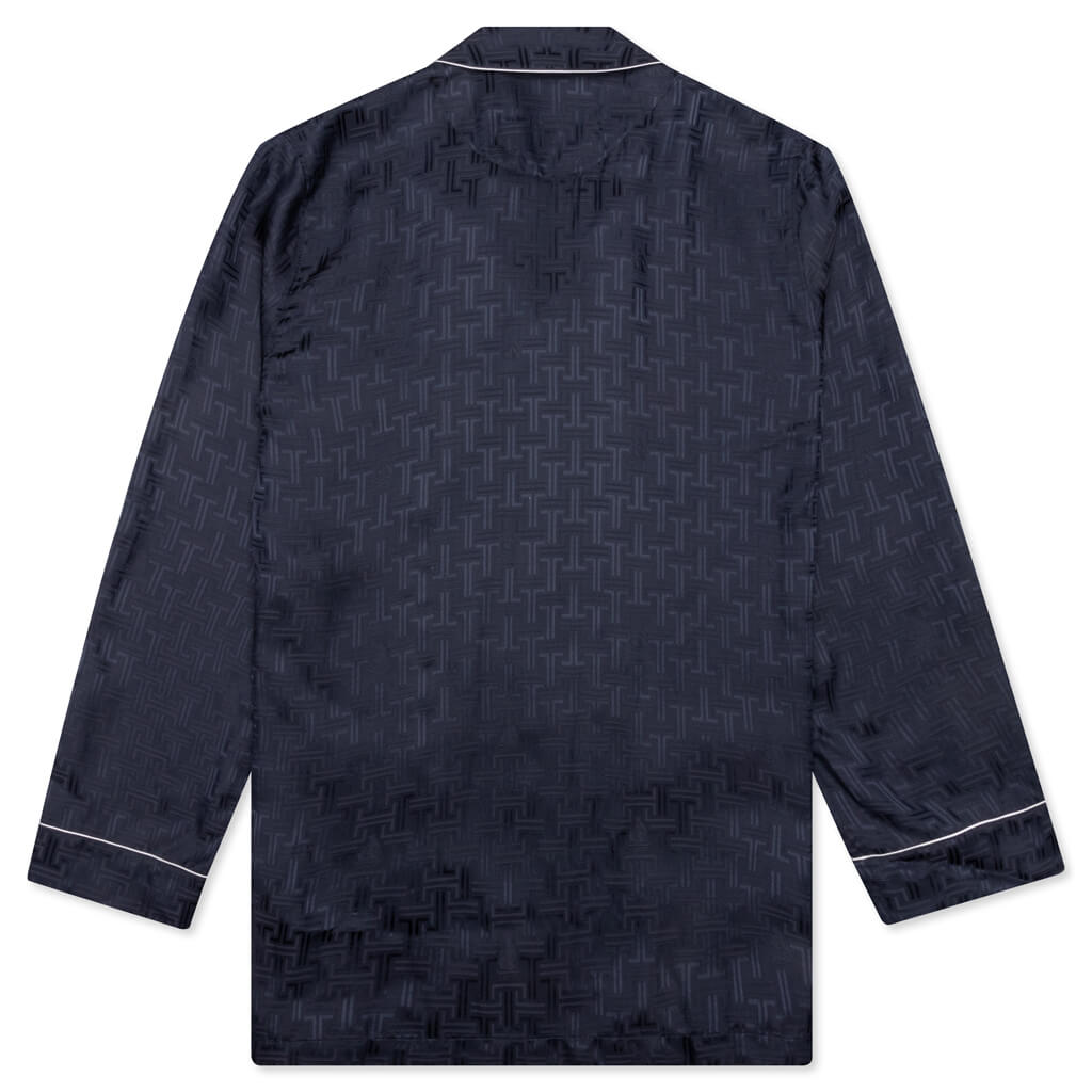 Louis Vuitton x Virgil Abloh Plastron wool shirt with sash and