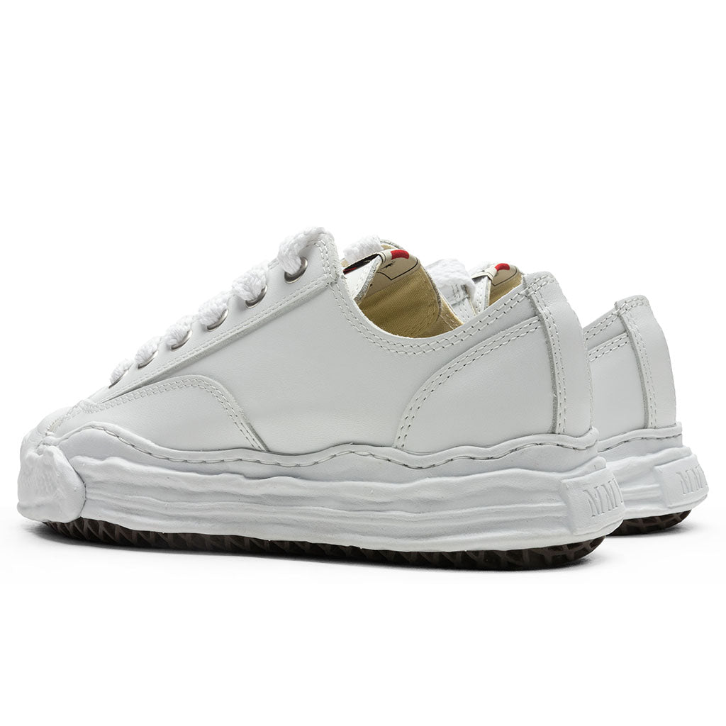 Hank Low OG Sole Toe Cap Leather Sneaker - White