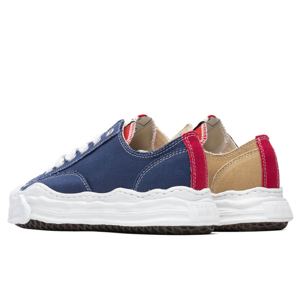 Hank Low OG Sole Toe Cap Canvas Sneaker - Navy/Beige