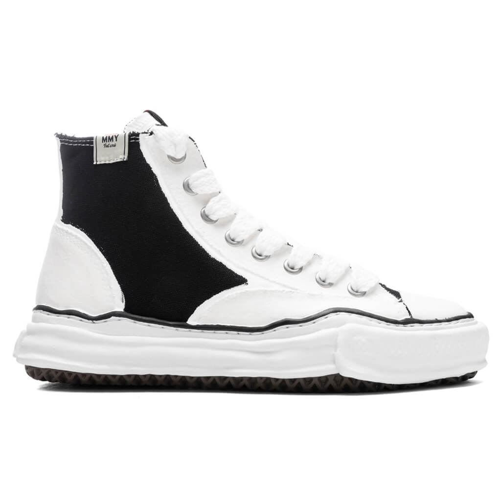 Peterson Hi OG Sole Rubber Painted Canvas Sneaker - Black/White