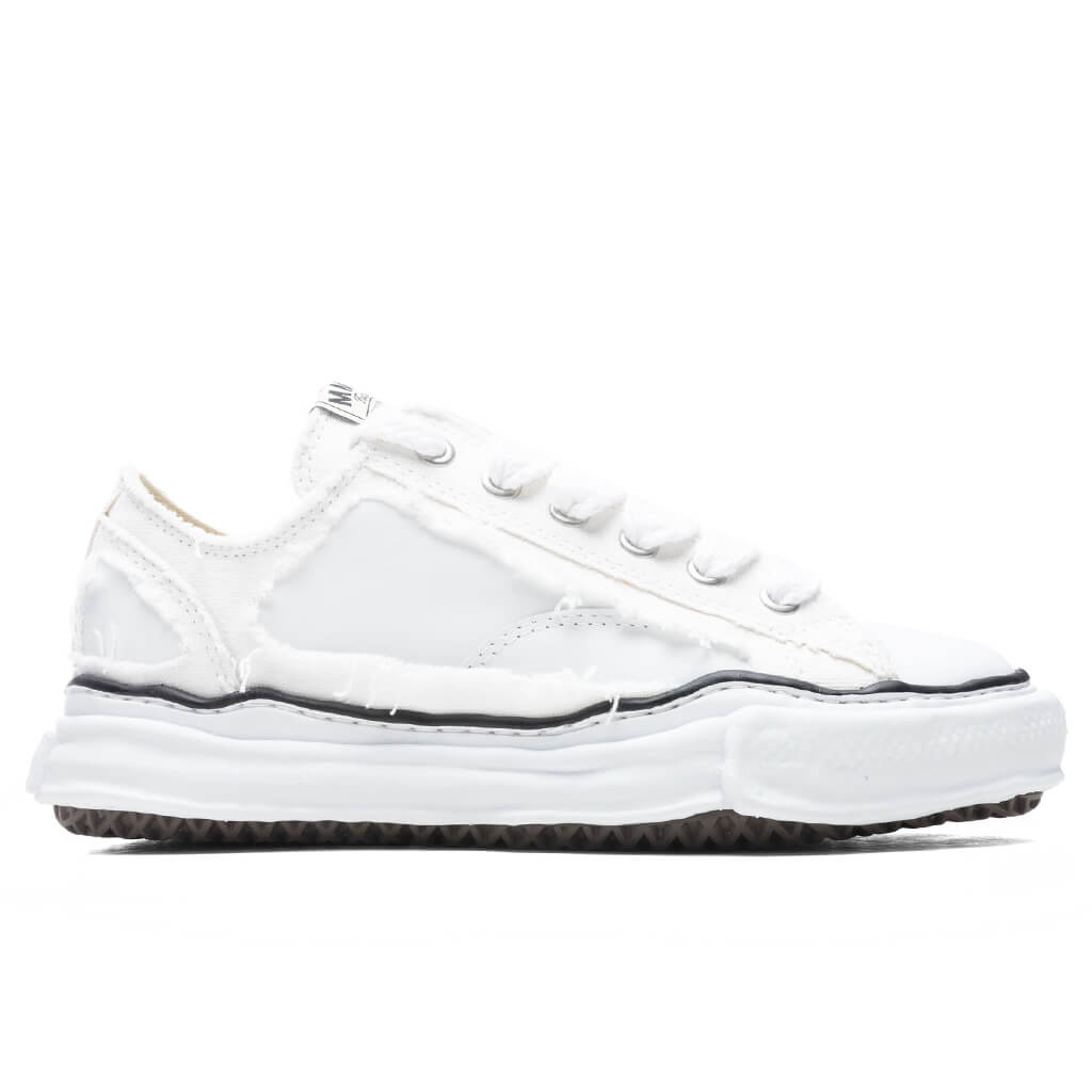 Peterson Low OG Sole Broken Canvas Sneaker - White – Feature