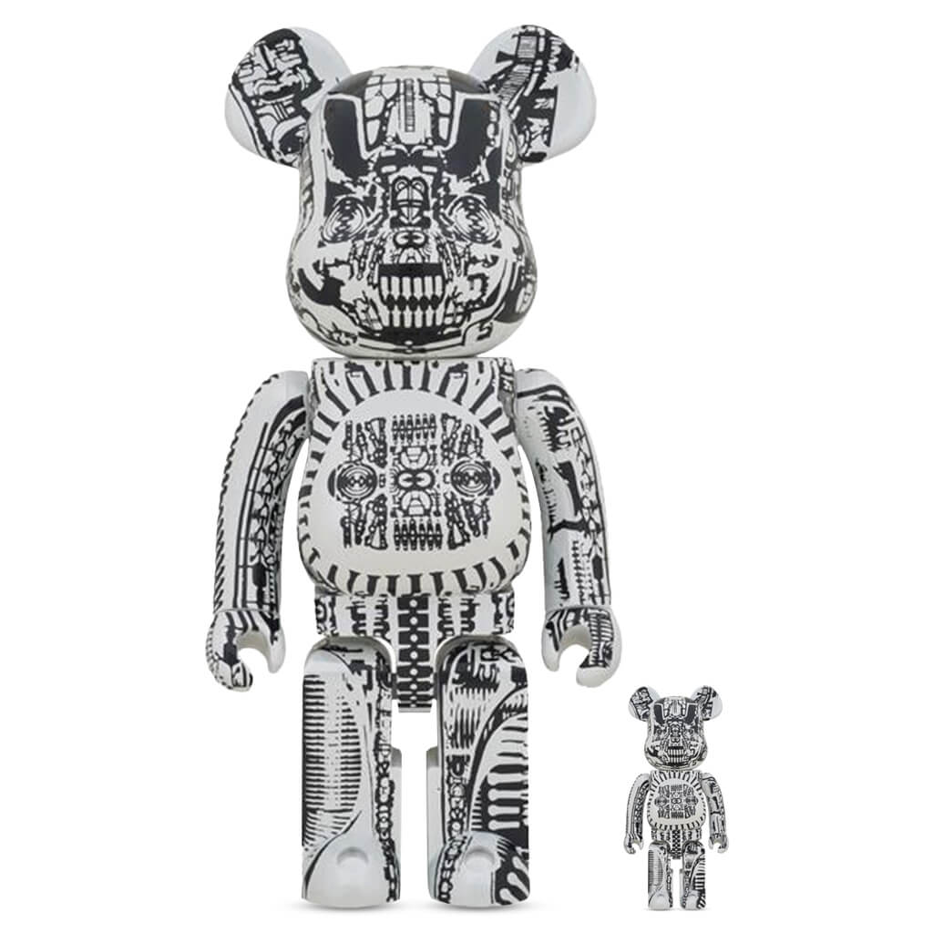 H.R. Giger White Chrome Ver. 100% & 400% BE@RBRICK Set – Feature