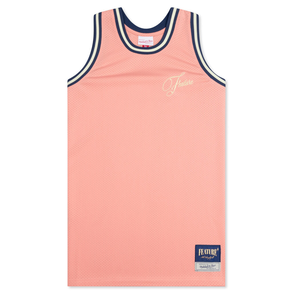 Mitchell & Ness - Feature x Mitchell & Ness Jersey - Pink, Pink / LG | Feature