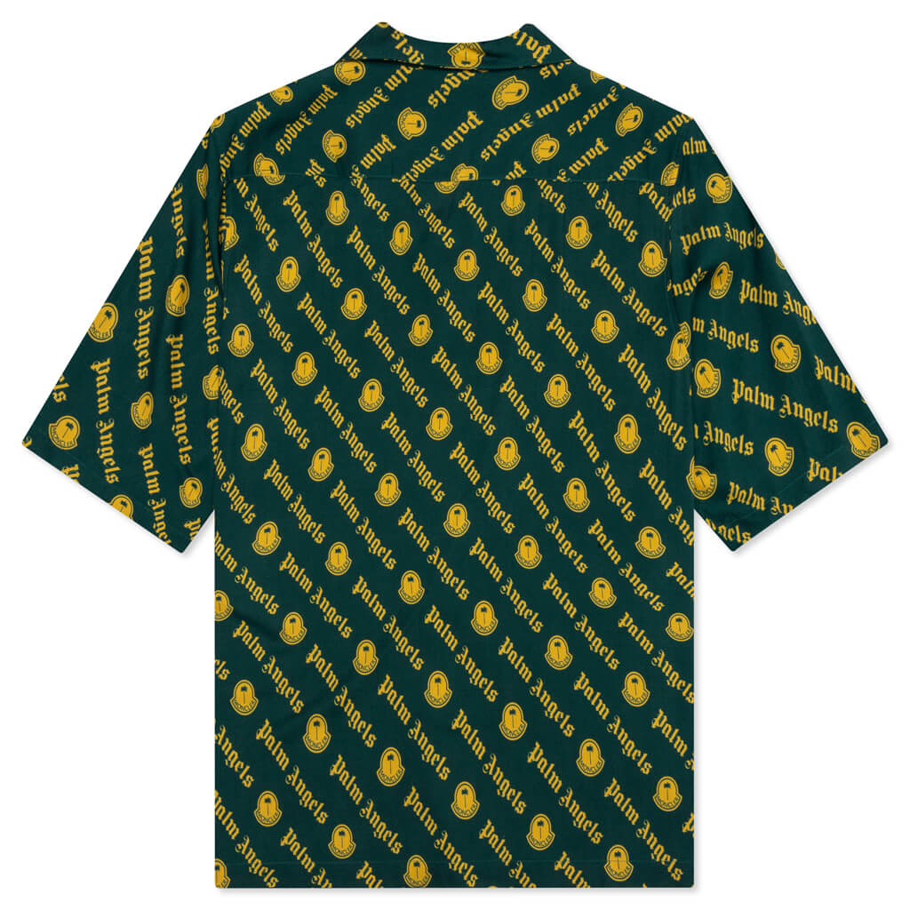 Moncler Genius x Palm Angels Logo Print Shirt - Dark Green – Feature