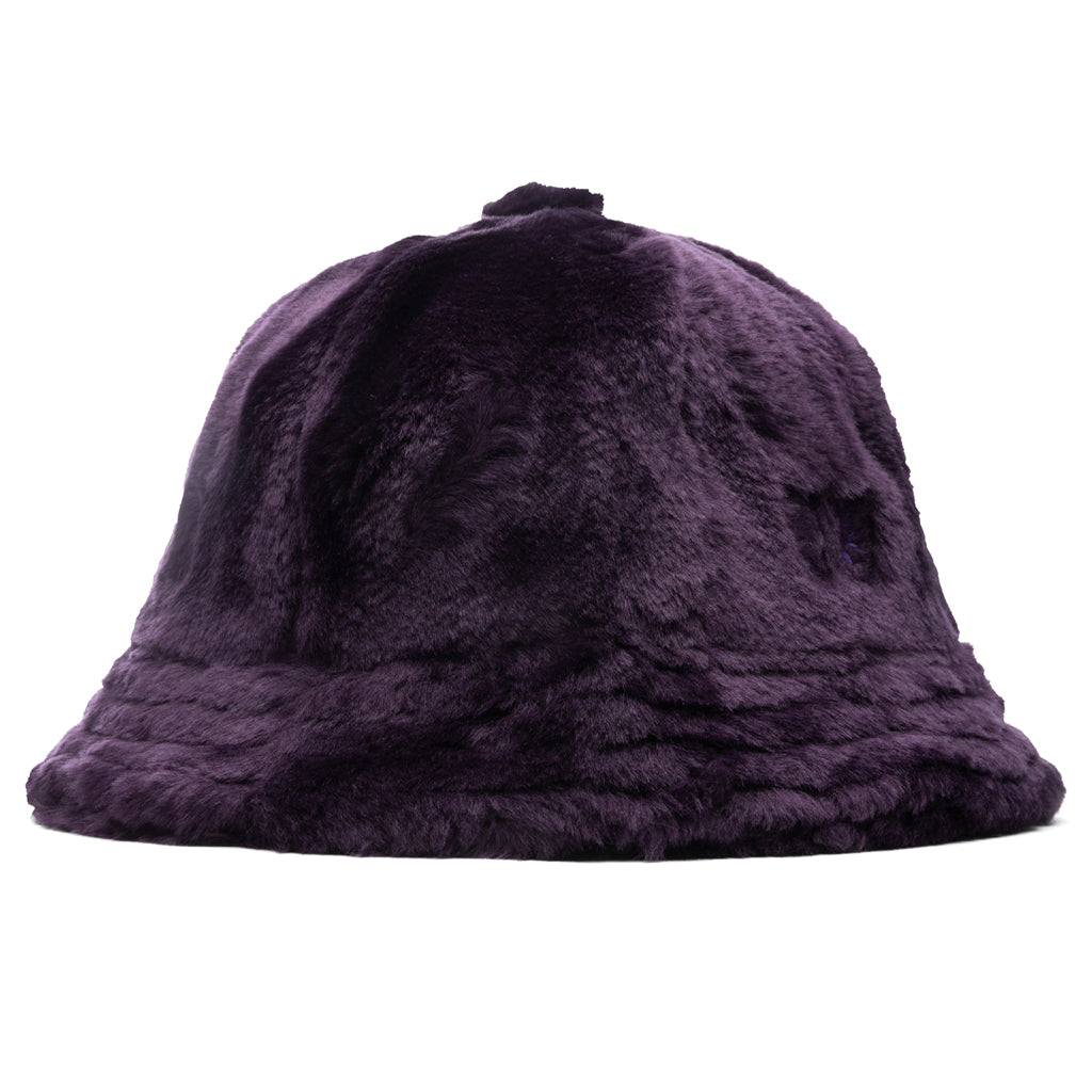 Faux Fur Bermuda Hat - Purple