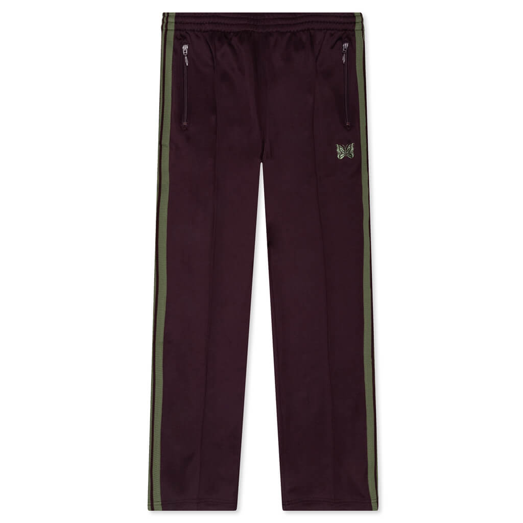 Poly Smooth Narrow Track Pant - Maroon – Feature