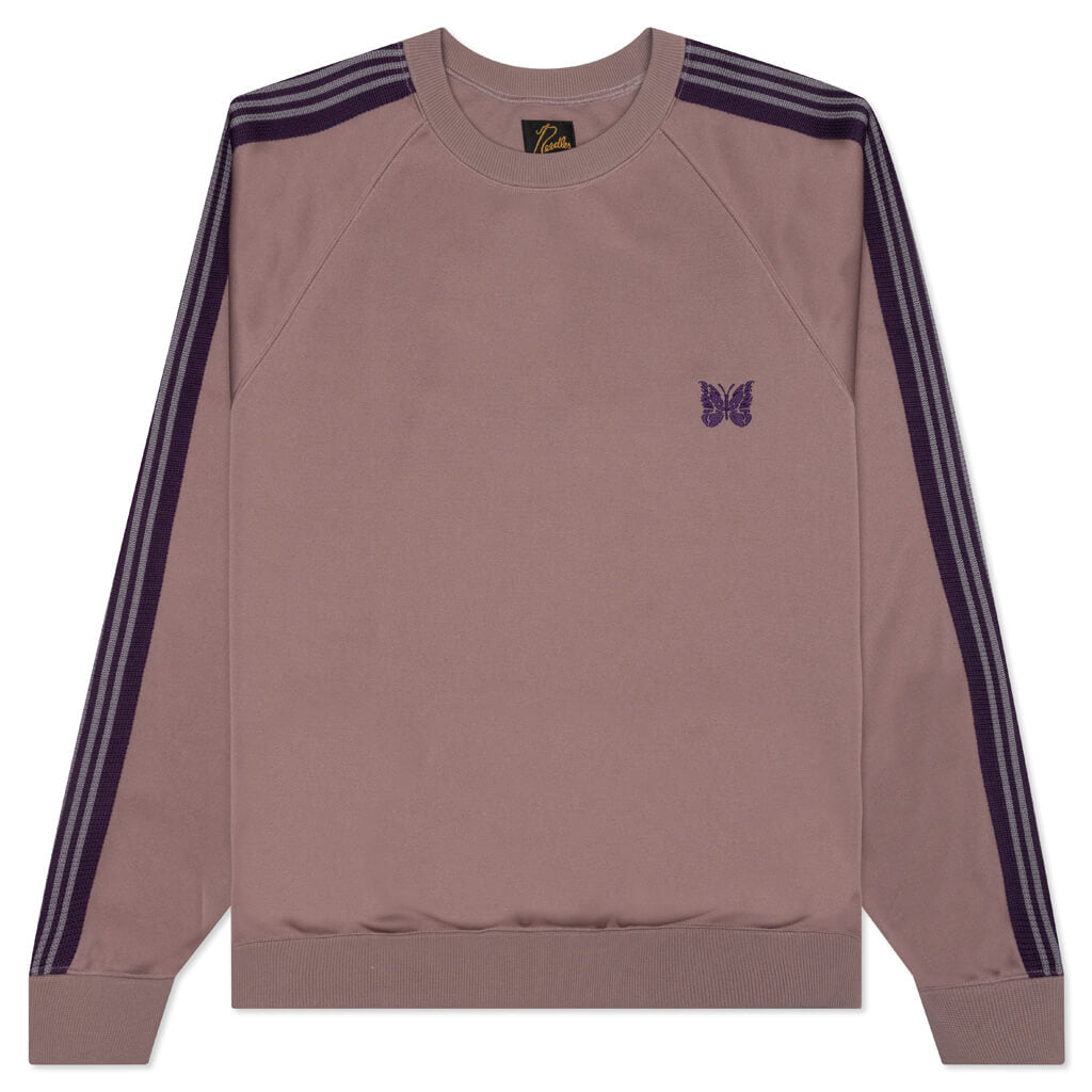 Poly Smooth Track Crew Neck Shirt - Taupe