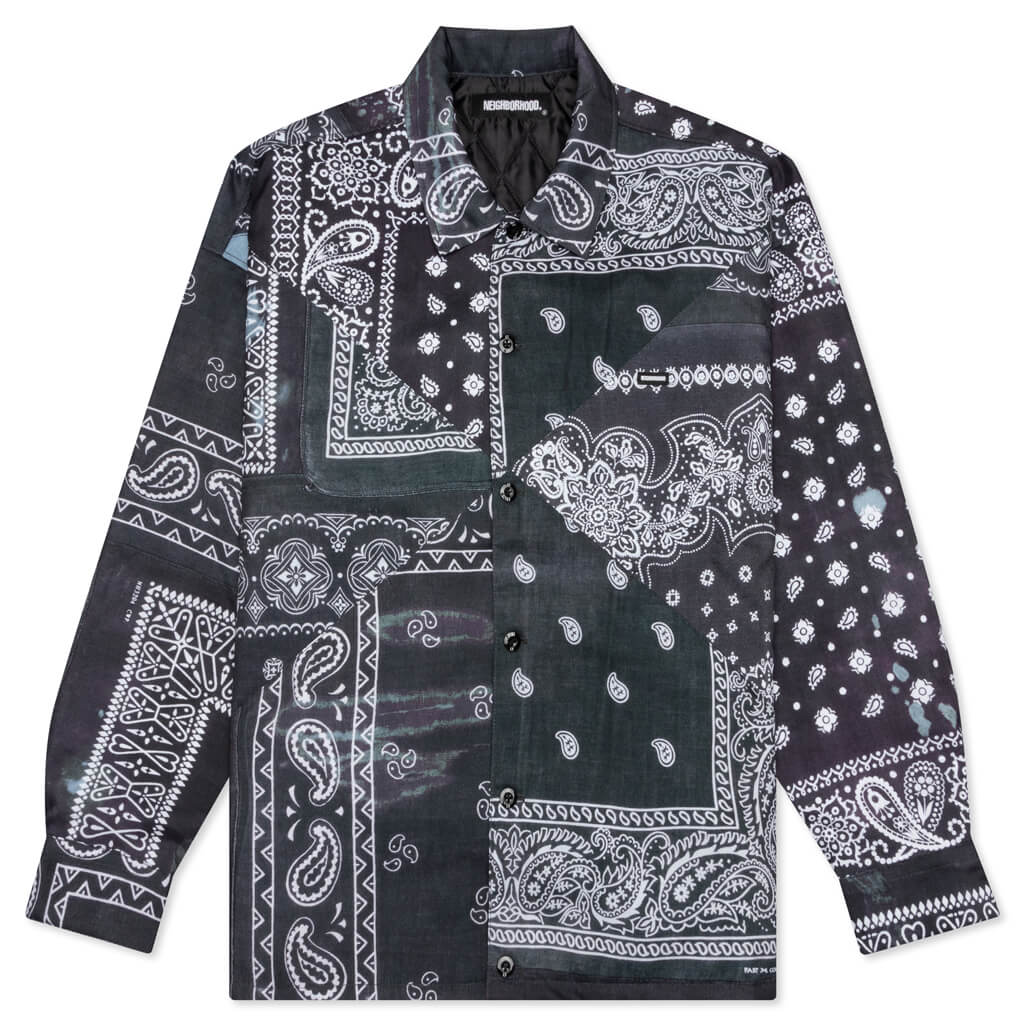 Bandana Chopped L/S E-Shirt - Black – Feature