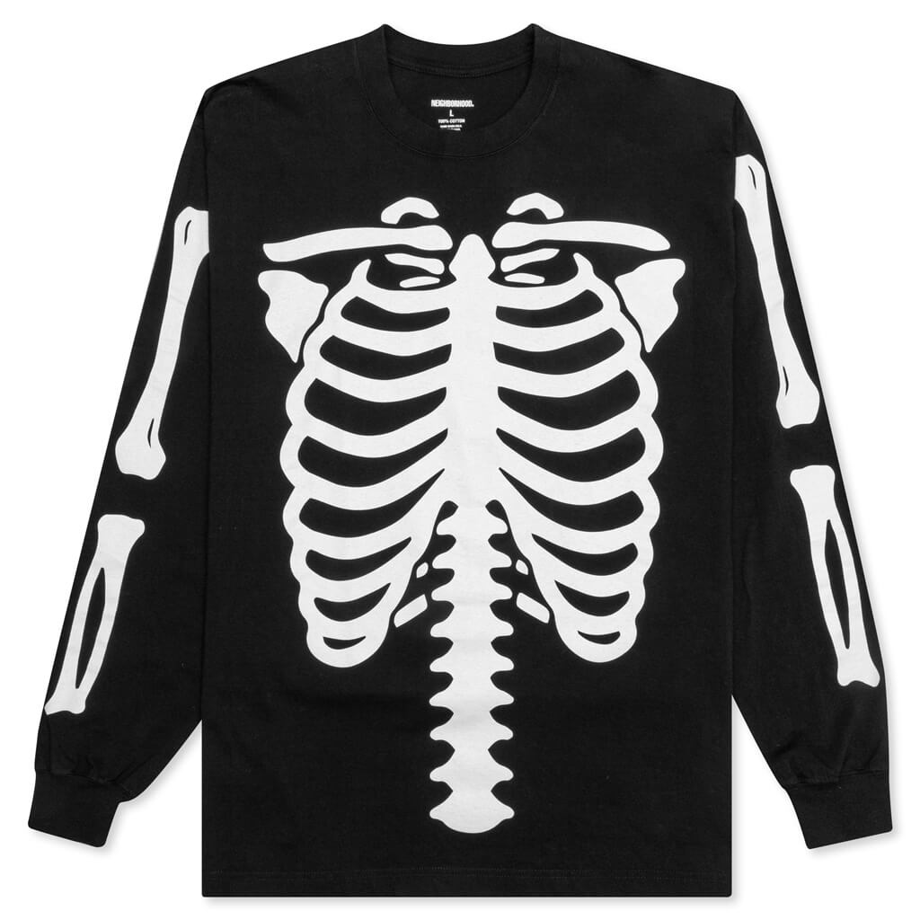 Bones L/S C-Tee - Black – Feature