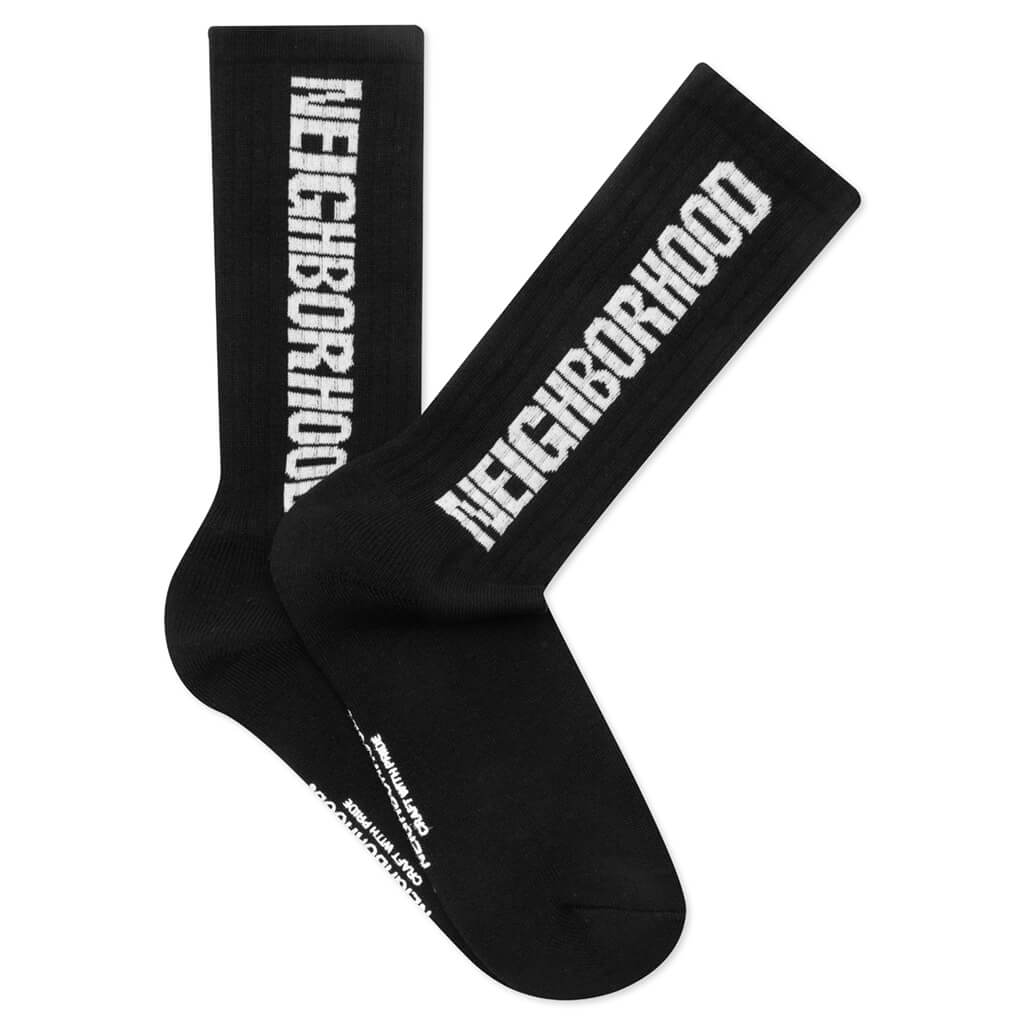 neighborhood ci logo socks black - ソックス