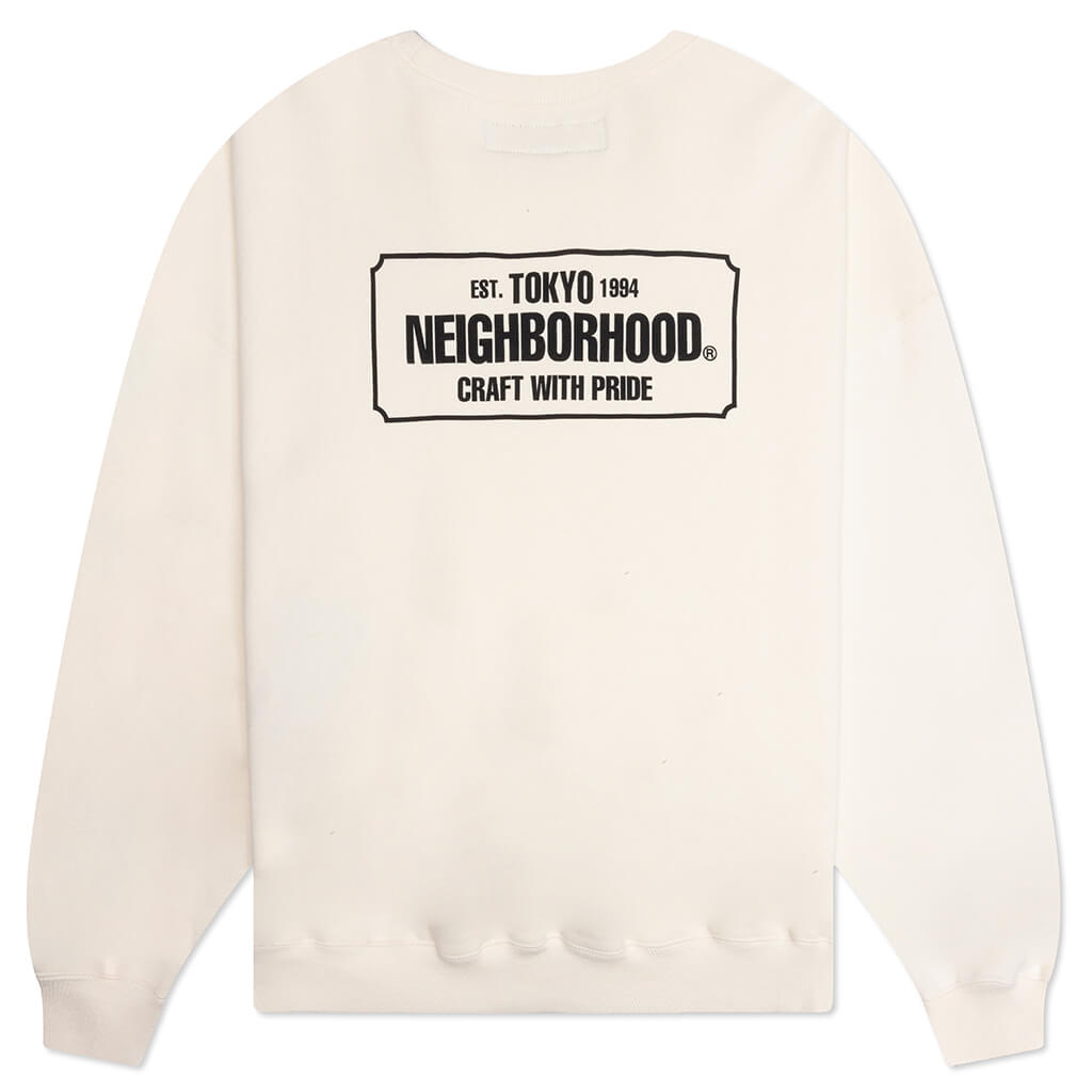 Classic L/S CO Crewneck - Off White – Feature