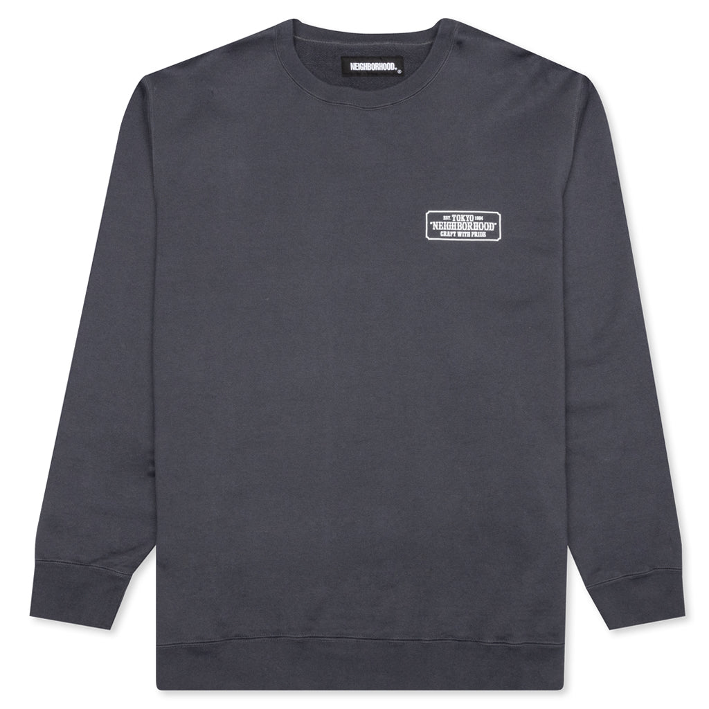 Classic-S C-Crew Sweatshirt - Charcoal