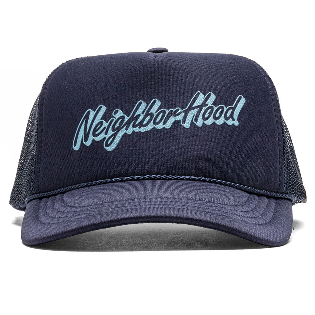 週間売れ筋 PRINT LOGO NEIGHBORHOOD MESH NAVY CAP キャップ