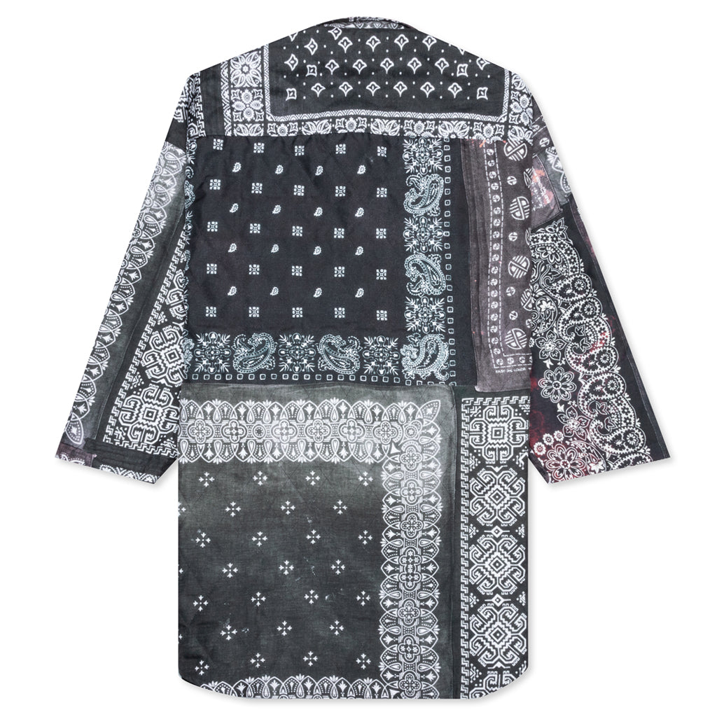 Quilt-B 3Q E-Shirt - Black