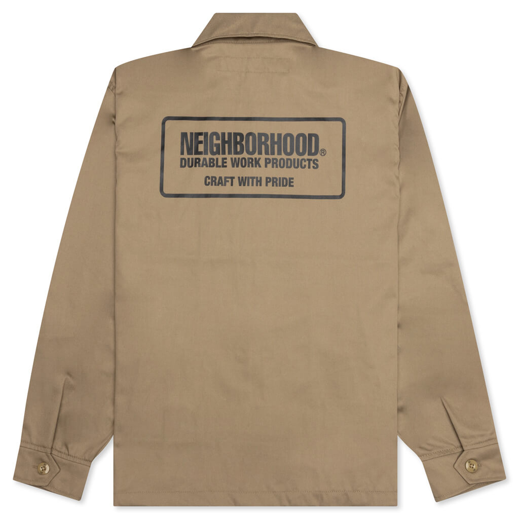 Beige Metal Zippered Waist Cinched  Jacket main image 1