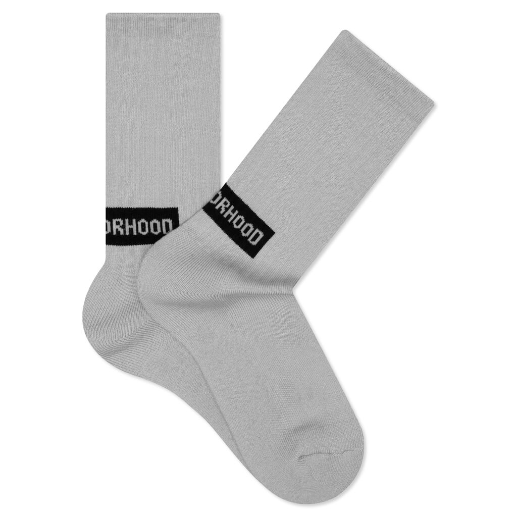 neighborhood ci logo socks white - ソックス