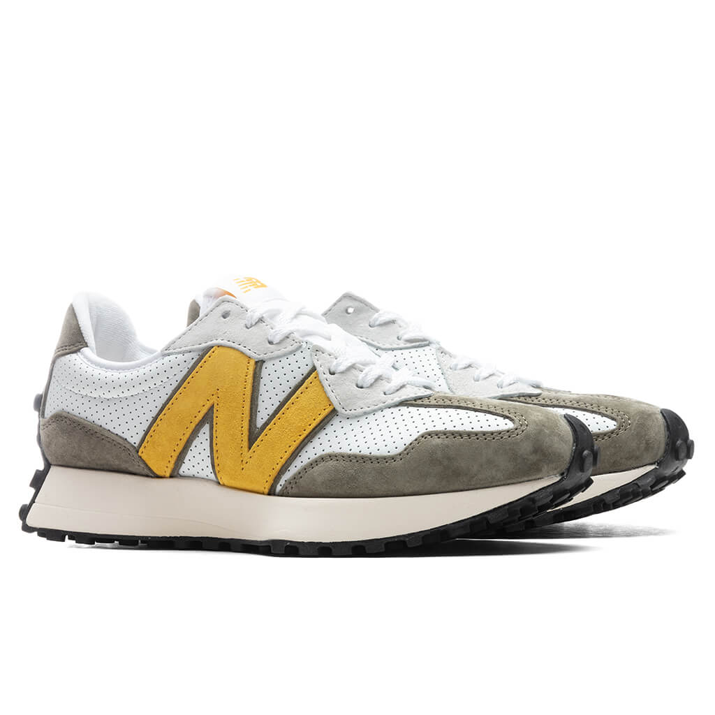 new balance 327 cream green