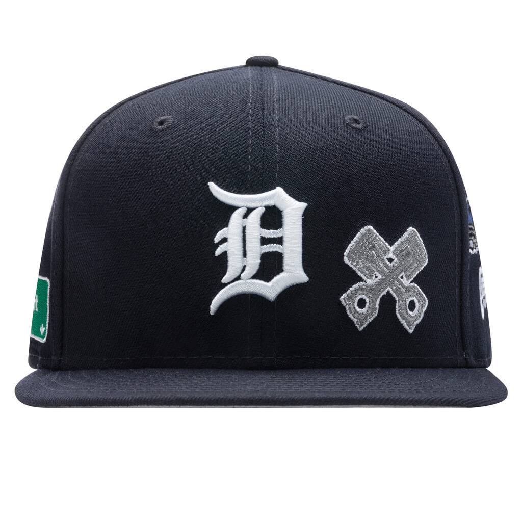 Men's New Era Kelly Green Detroit Tigers Logo White 59FIFTY Fitted Hat