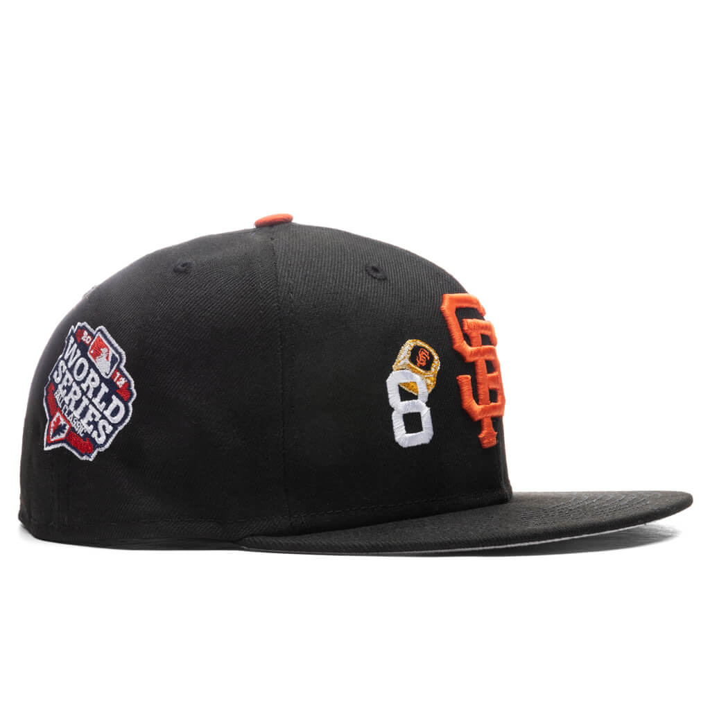 S.F. GIANTS Baseball Ring in Black and Orange - Rings