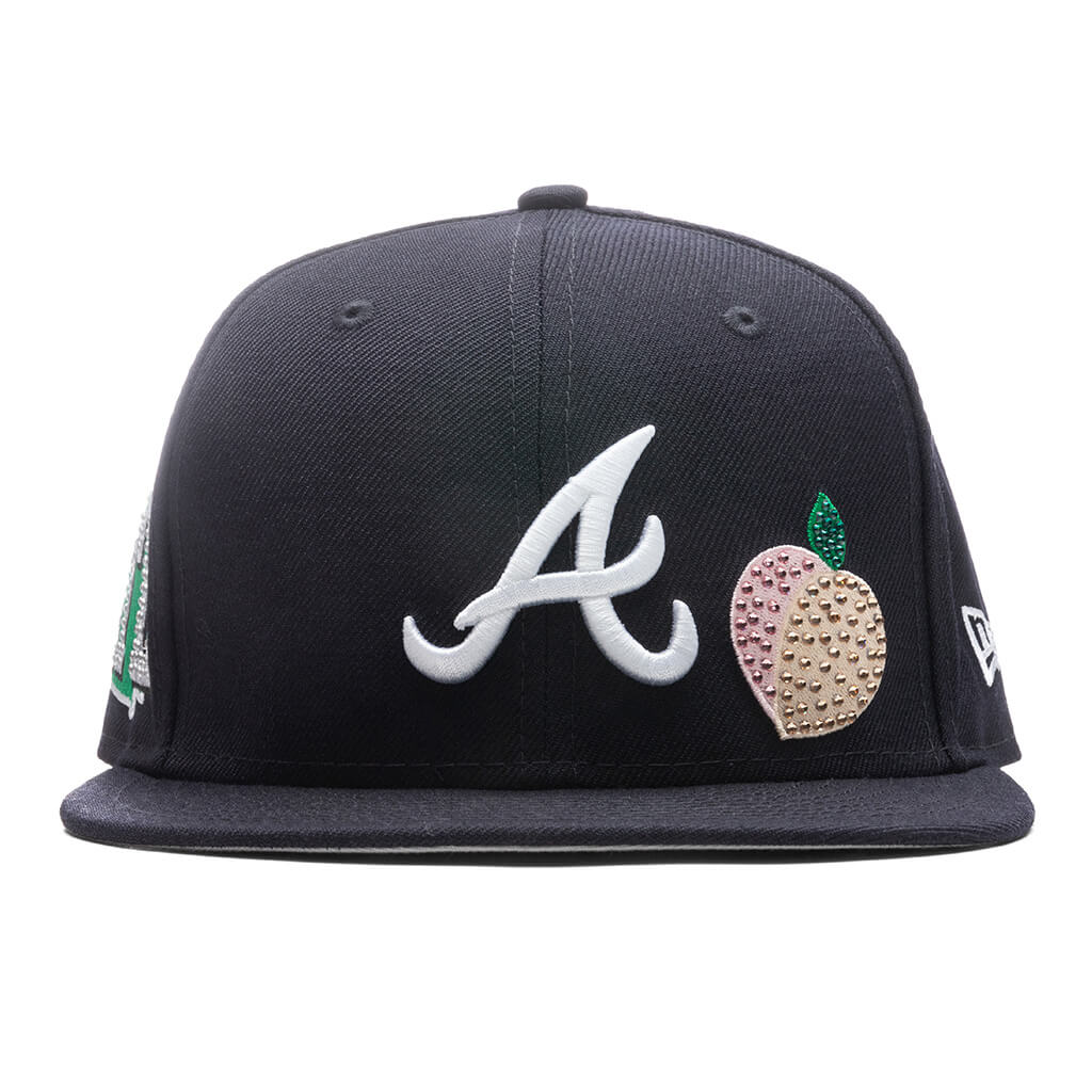 Atlanta Braves New Era White Logo 59FIFTY Fitted Hat - Kelly Green