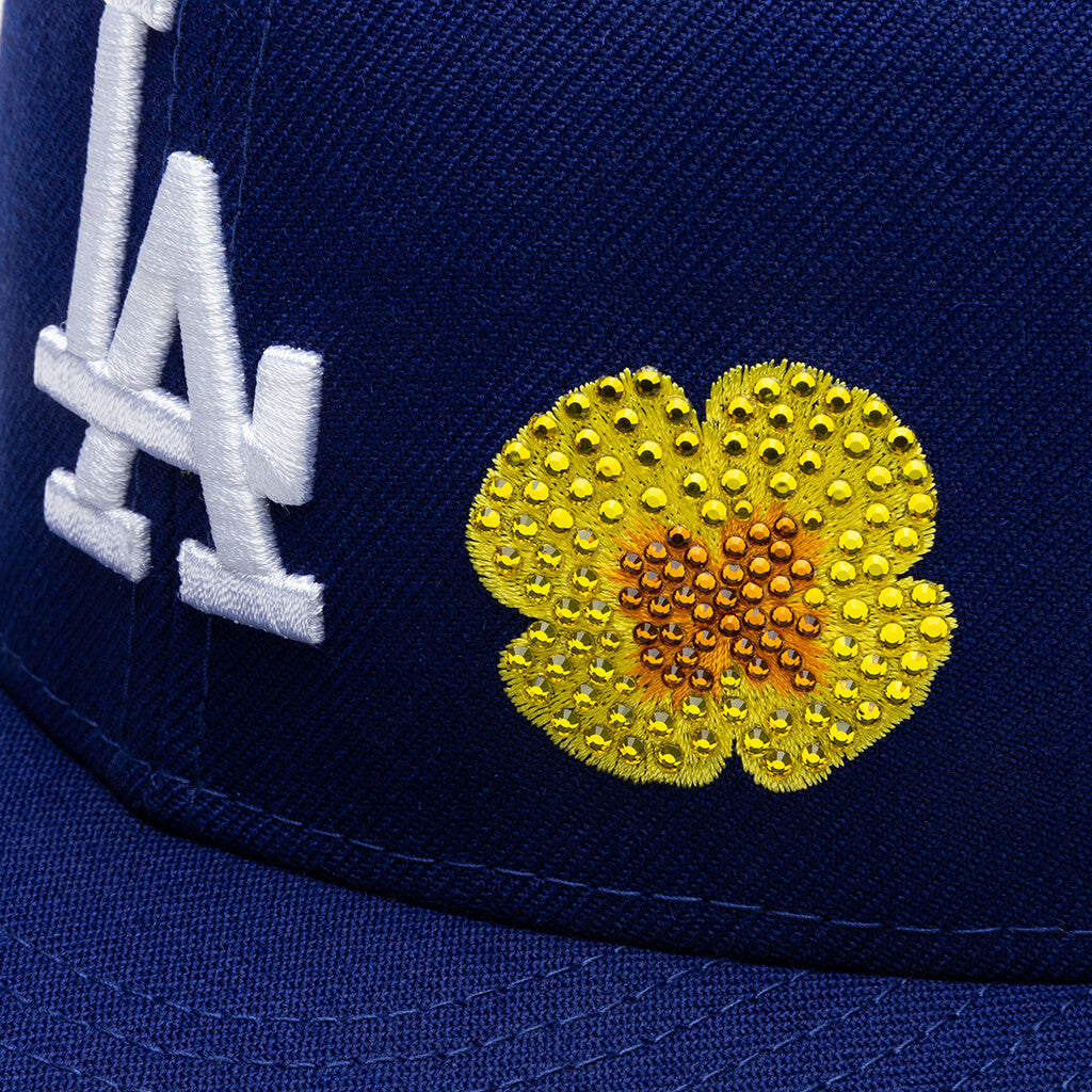 Los Angeles Dodgers New Era Crystal Icons Rhinestone 59FIFTY