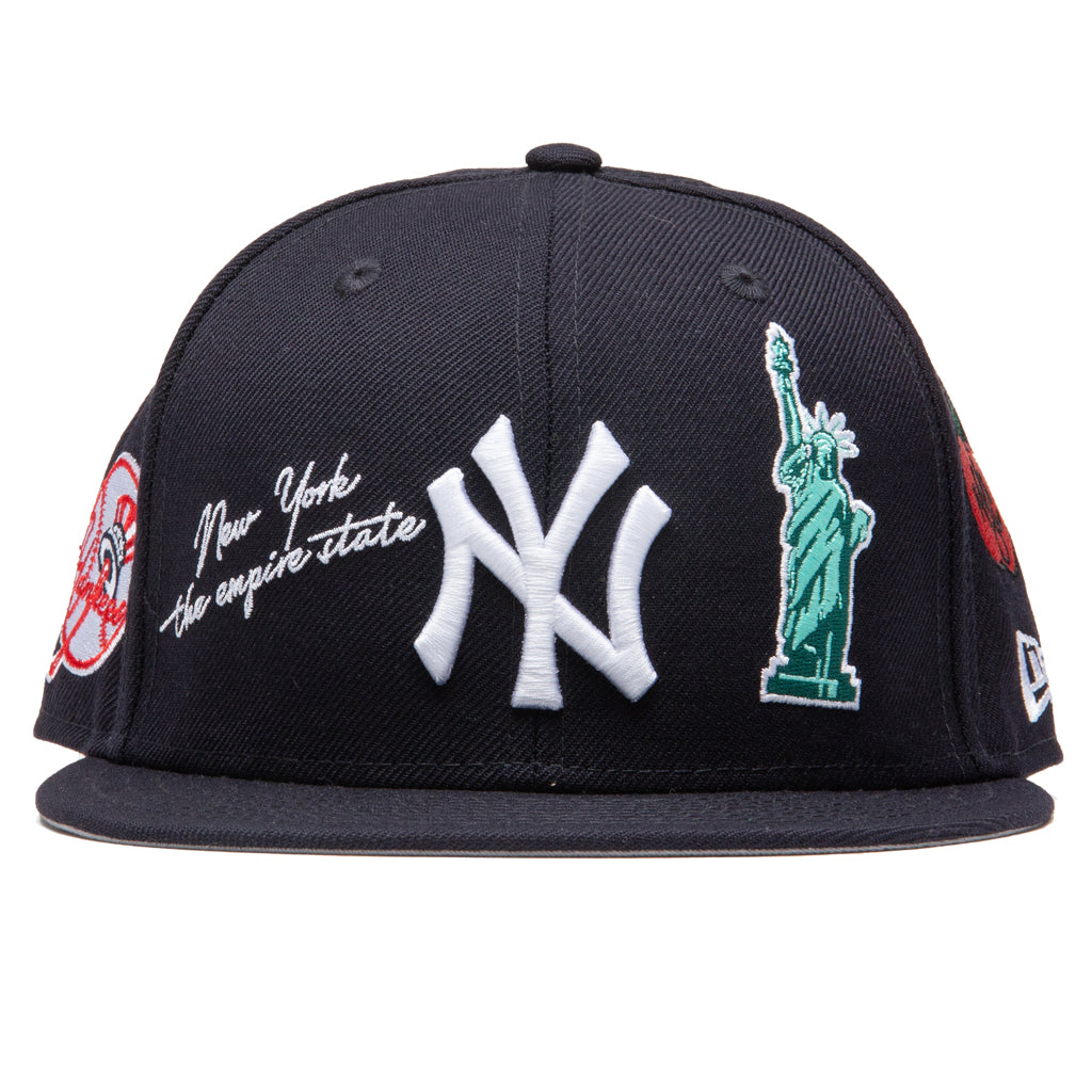 EVIL EMPIRE Unisex Flat Bill Snapback Hat New York Yankees 