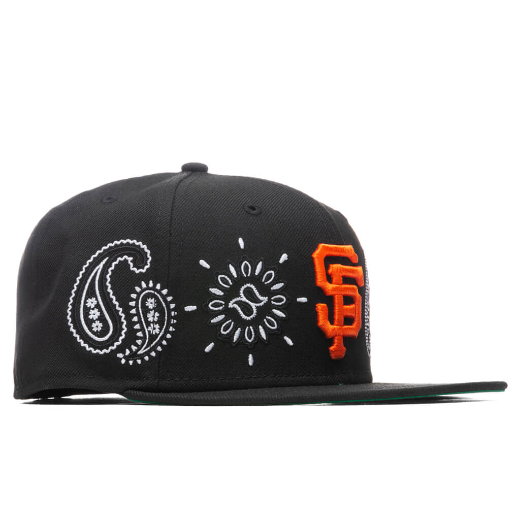 San Francisco Giants PAISLEY ELEMENTS Black Fitted Hat