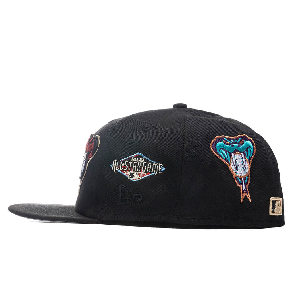 Shop New Era 59fifty Arizona Diamondbacks Patch Pride Hat 60138905 black