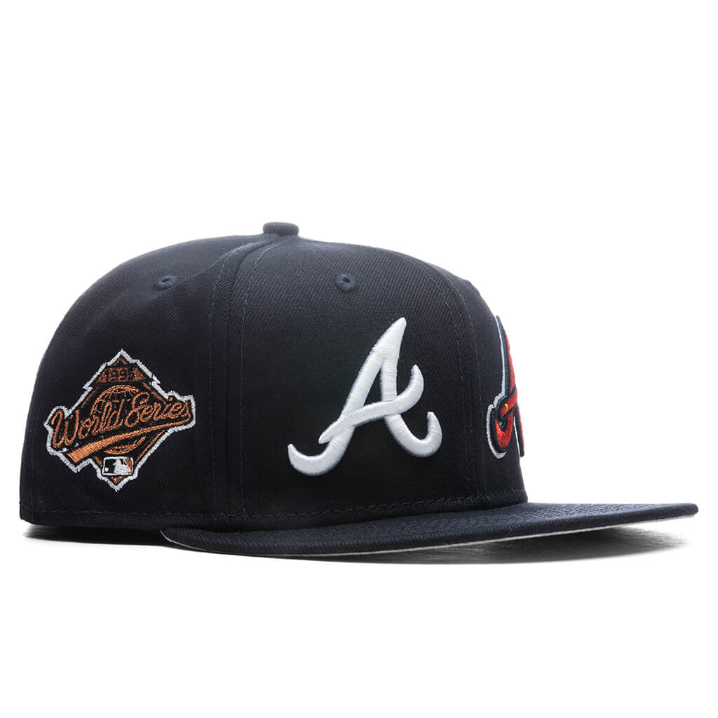 New Era 59Fifty MLB Atlanta Braves Patch Pride Fitted Hat