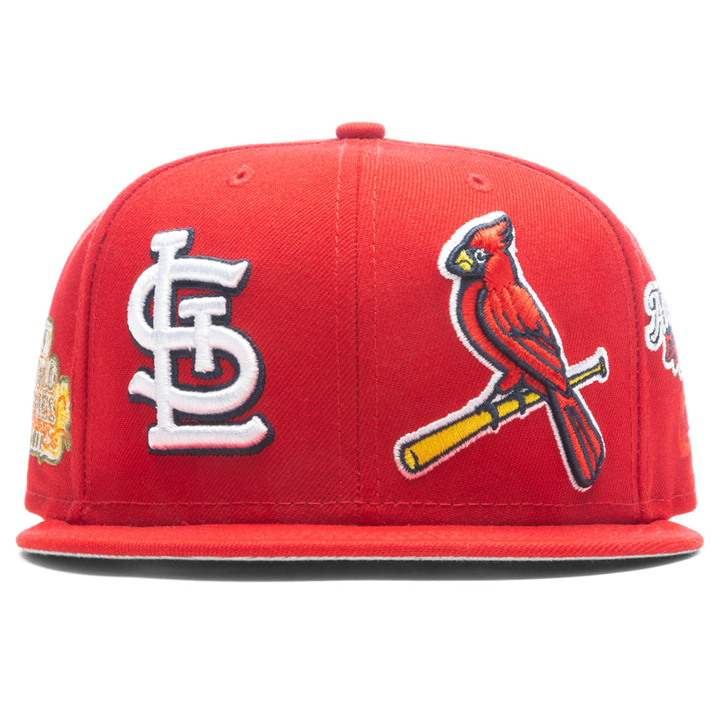 Red St. Louis Cardinals Team Patch Pride New Era 59fifty Fitted