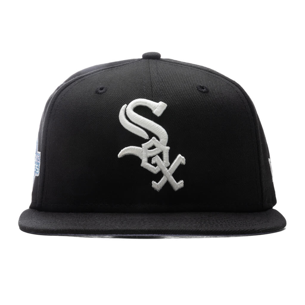 Men's New Era Stone/Black Chicago White Sox Chrome 59FIFTY Fitted Hat