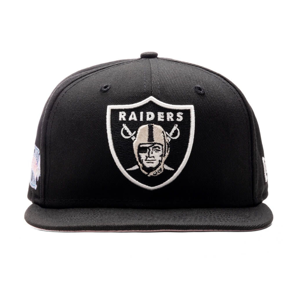 Men's Las Vegas Raiders New Era Black Pop 59FIFTY Fitted Hat