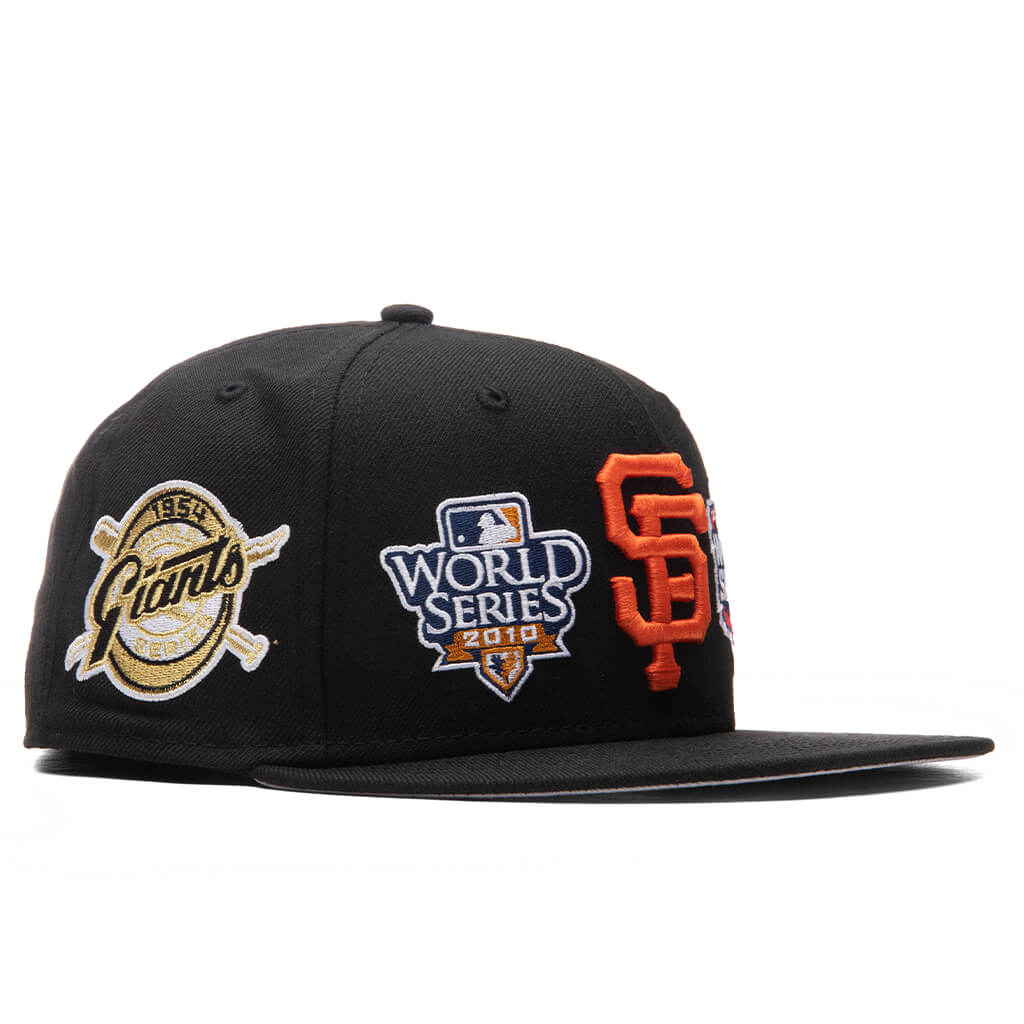 Men's New Era White/Black San Francisco Giants Optic 59FIFTY Fitted Hat