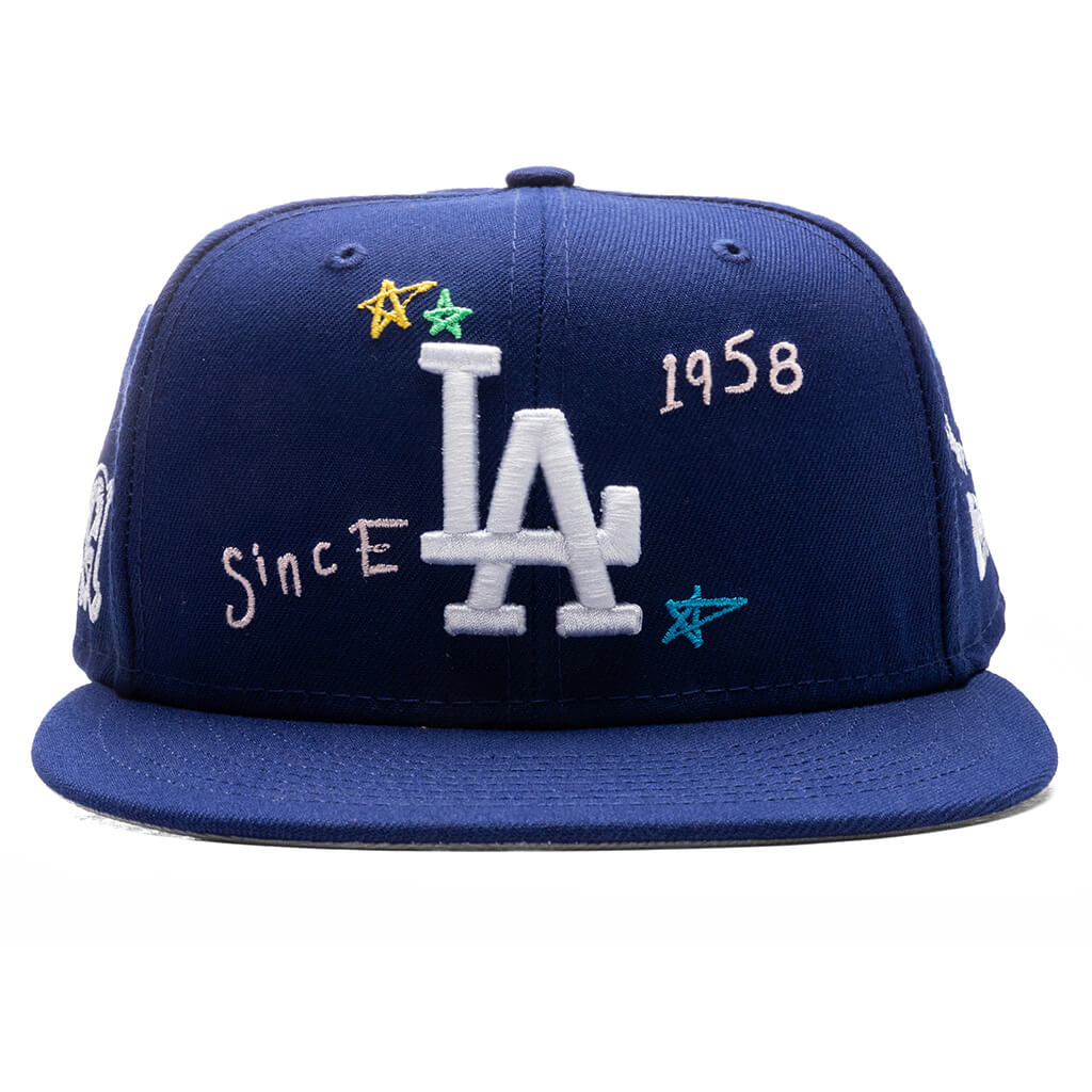 Los Angeles Dodgers 1958 New Era 59Fifty Fitted Hat (Blue Gray Under Brim)