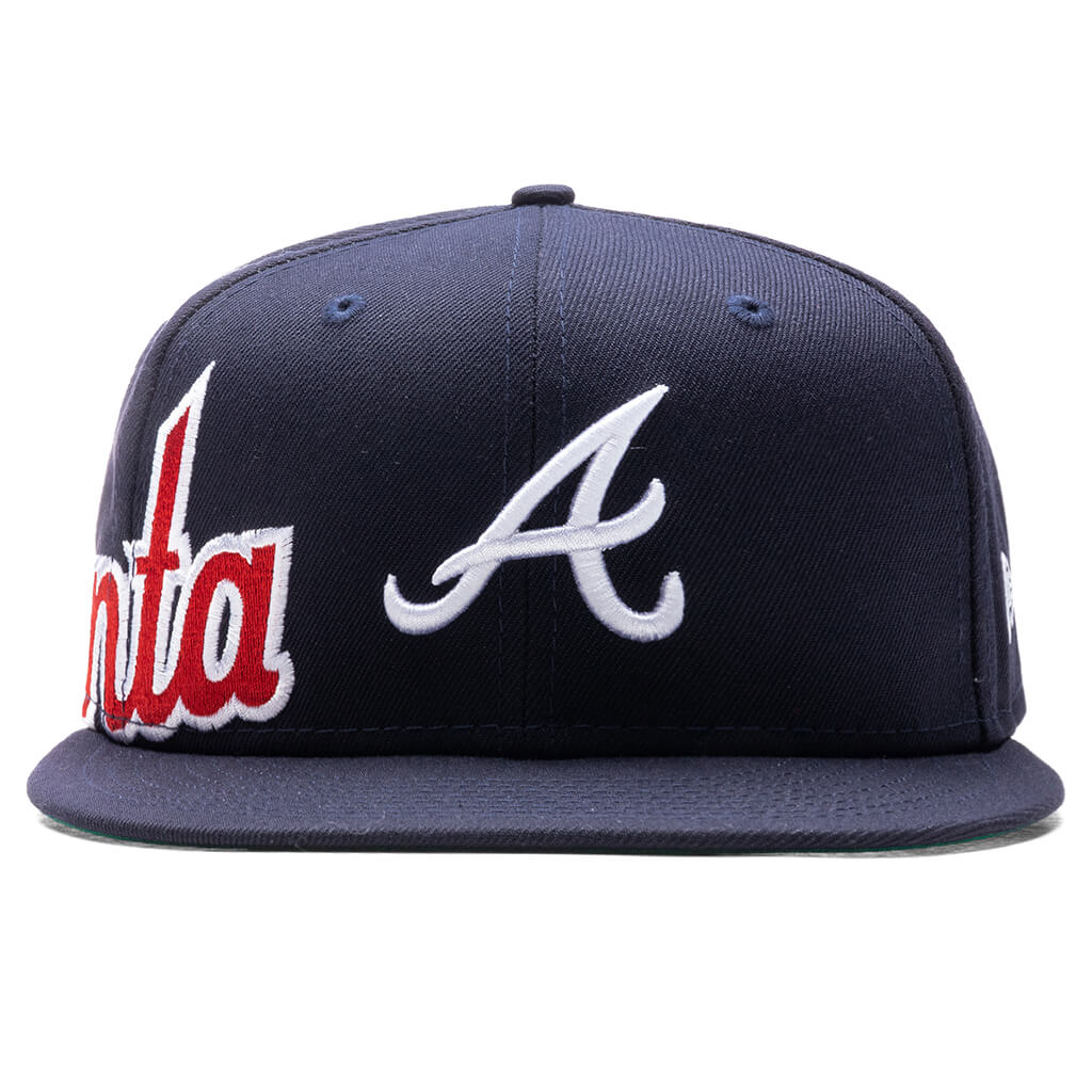 Men's Atlanta Braves New Era Yellow/Black Grilled 59FIFTY Fitted Hat