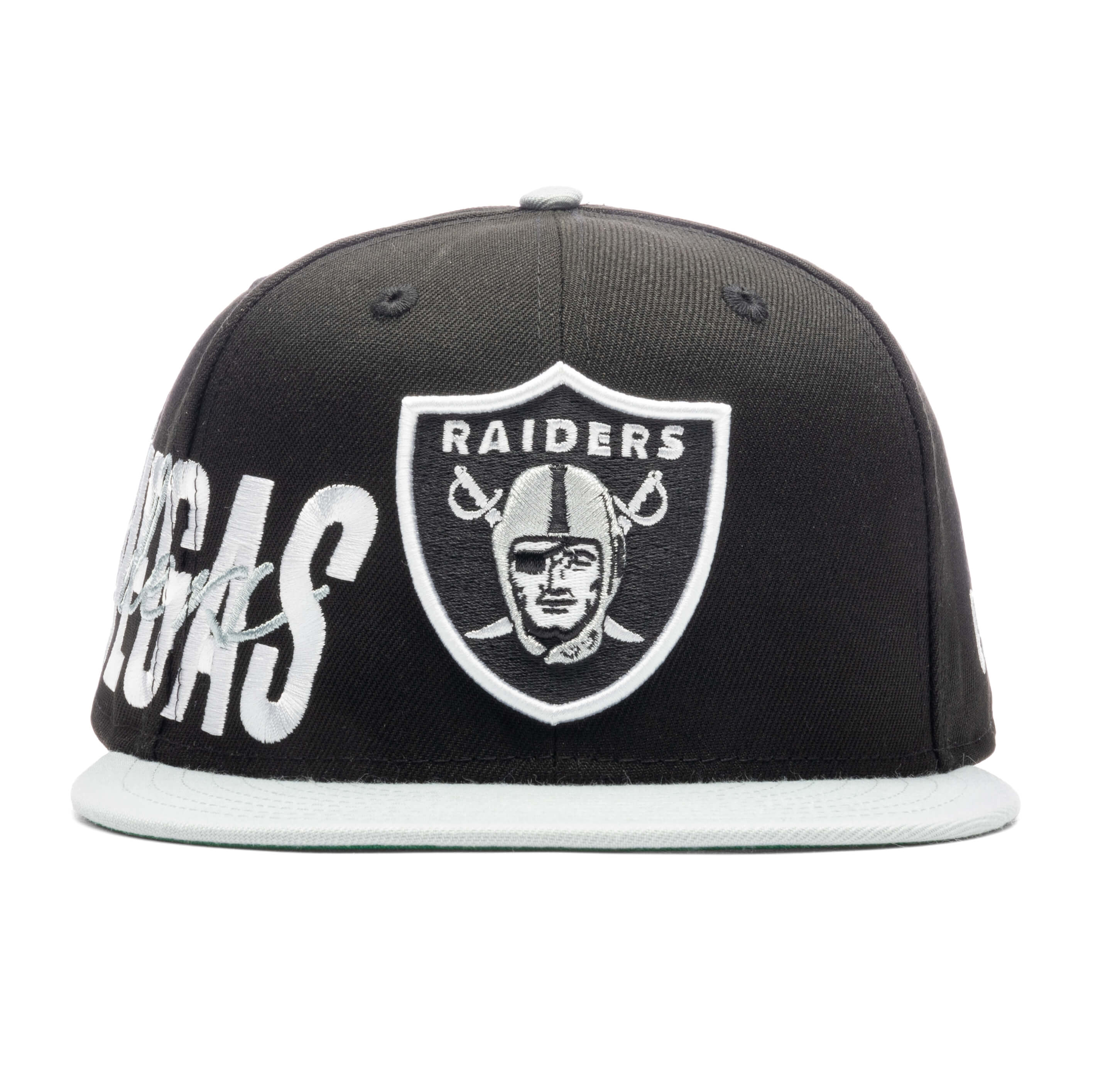 New Era Las Vegas Raiders Black Basic 9FIFTY Adjustable Snapback Hat Black/Grey / Os