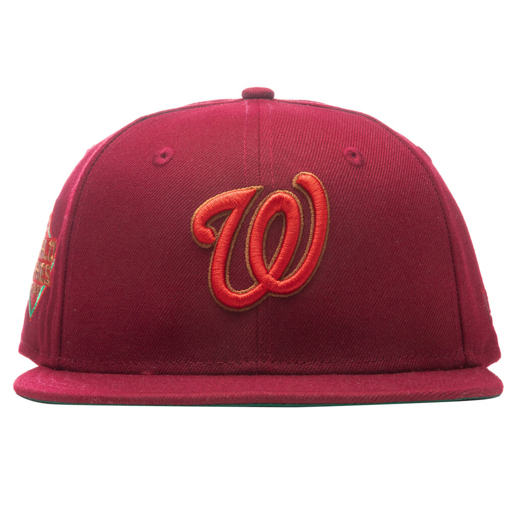 Men's New Era White/Red Washington Nationals Optic 59FIFTY Fitted Hat